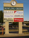 The Bowling Green sign day